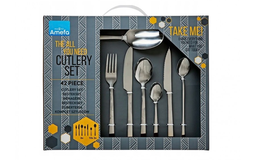 Komplet sztućców dla 6 osób Manille 42 cz.