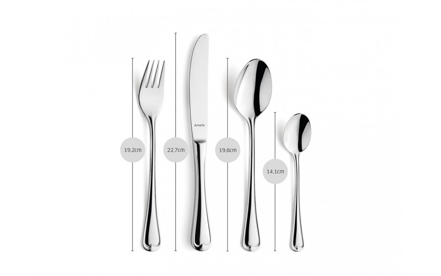 Komplet sztućców dla 6 osób Elegance 24 cz.