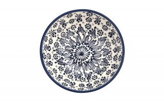 Salaterka ceramiczna 21 cm Oriental White Blue