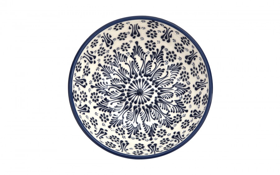 Salaterka ceramiczna 21 cm Oriental White Blue