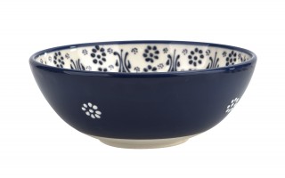 Salaterka ceramiczna 21 cm Oriental White Blue