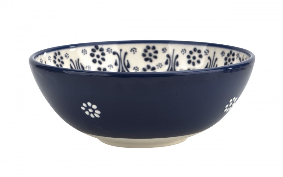 Salaterka ceramiczna 21 cm Oriental White Blue