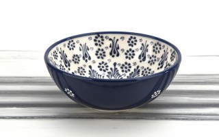 Salaterka ceramiczna 21 cm Oriental White Blue