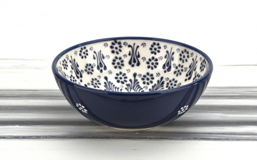 Salaterka ceramiczna 21 cm Oriental White Blue