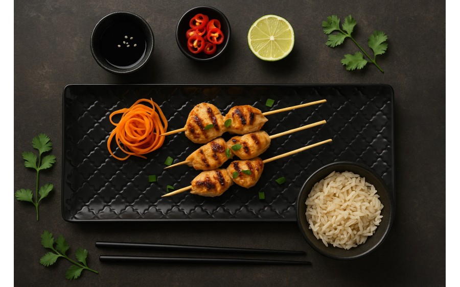 Talerz płytki prostokątny 29x13cm Marrakesz czarny