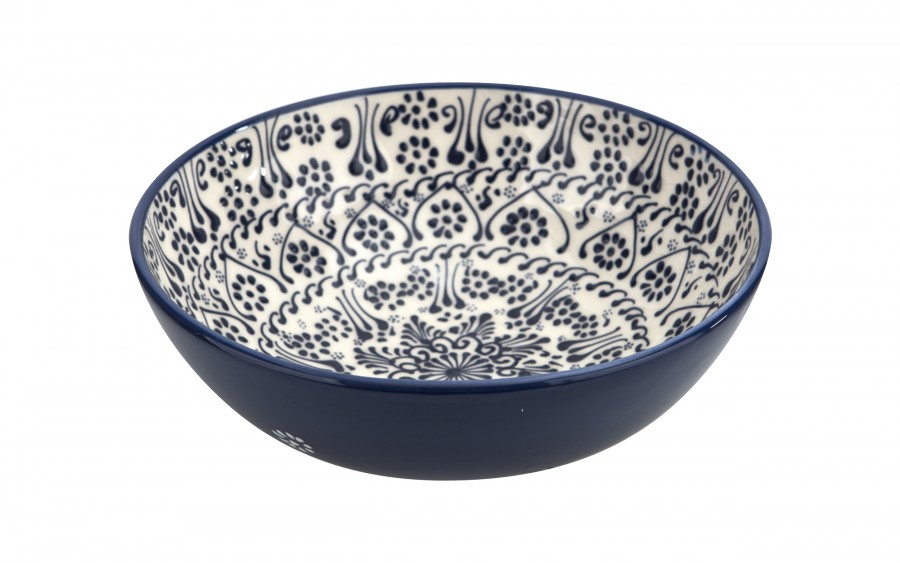 Salaterka ceramiczna 26,5 cm Oriental White Blue