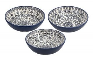 Salaterka ceramiczna 26,5 cm Oriental White Blue