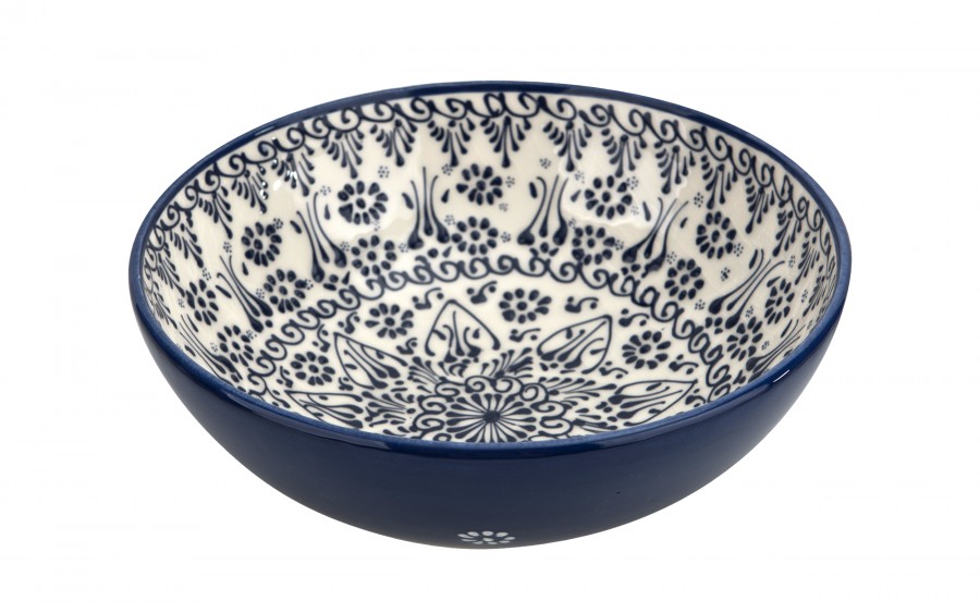 Salaterka ceramiczna 26,5 cm Oriental White Blue