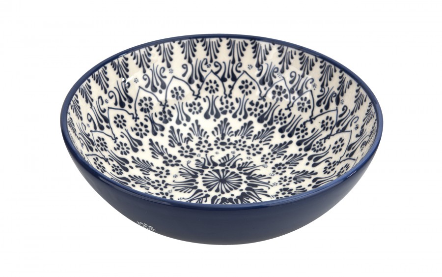 Salaterka ceramiczna 26,5 cm Oriental White Blue