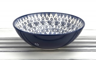 Salaterka ceramiczna 31 cm Oriental White Blue