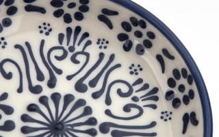 Płytka Salaterka ceramiczna 12 cm Oriental White Blue