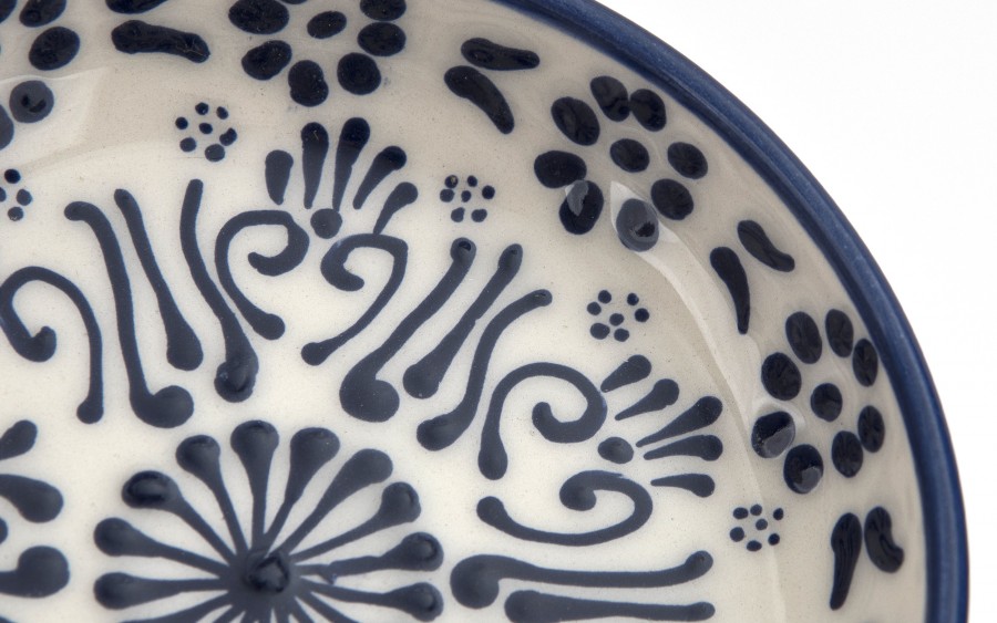 Płytka Salaterka ceramiczna 12 cm Oriental White Blue
