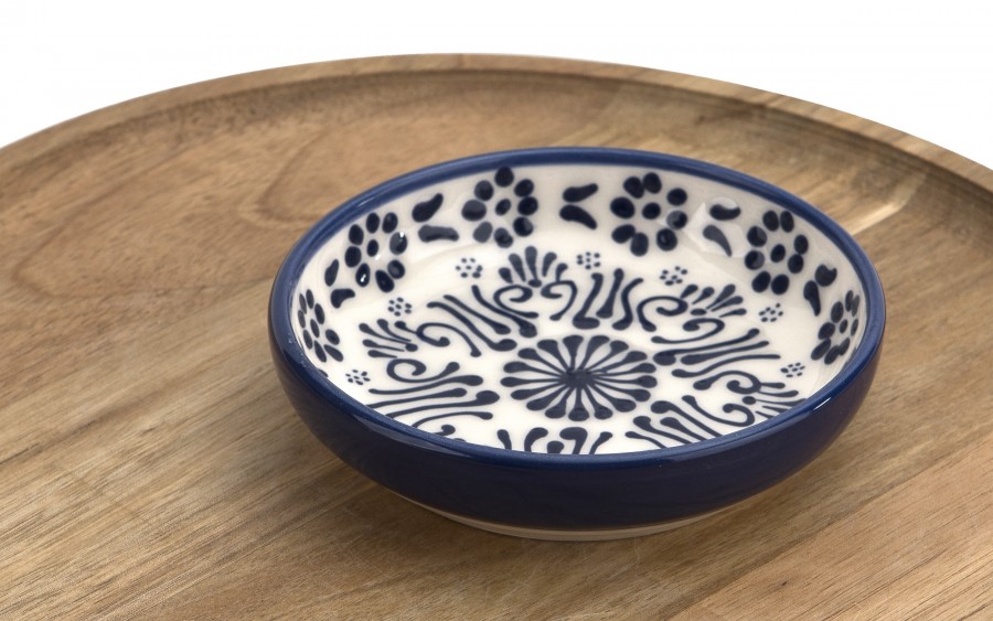 Płytka Salaterka ceramiczna 12 cm Oriental White Blue