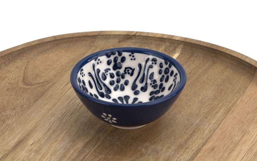 Mini Salaterka/dip ceramiczna 8,5 cm Oriental White Blue