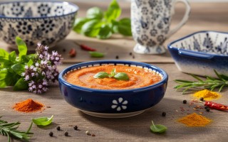 Salaterka ceramiczna 10 cm Oriental White Blue