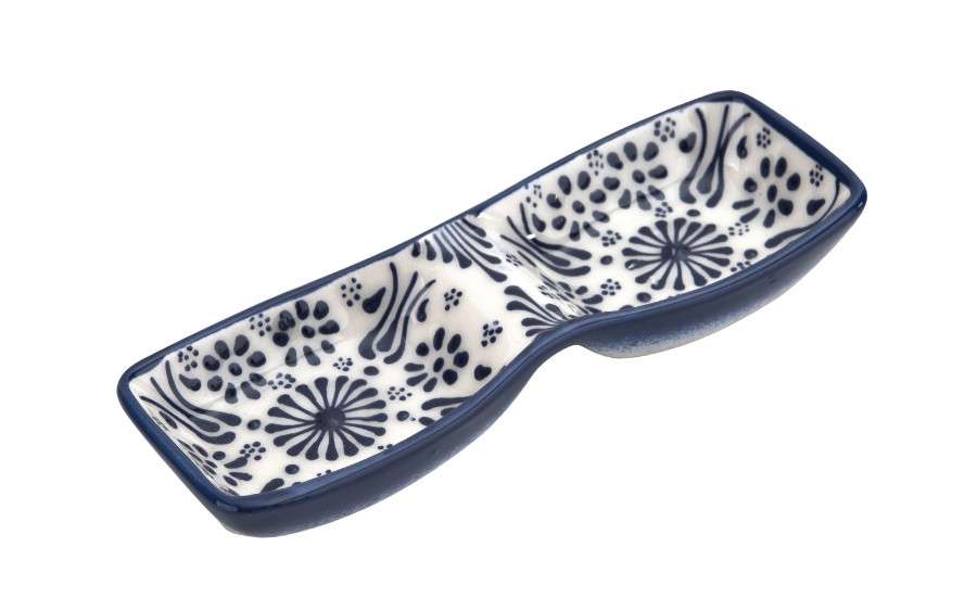 Dip podwójny ceramiczny Oriental White Blue