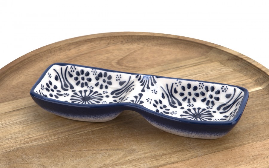 Dip podwójny ceramiczny Oriental White Blue