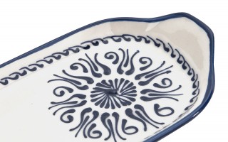Półmisek ceramiczny 31x12 cm Oriental White Blue