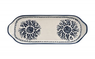 Półmisek ceramiczny 31x12 cm Oriental White Blue