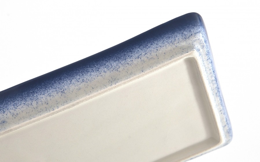 Półmisek ceramiczny 25x9 cm Oriental White Blue