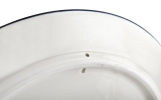 Talerz płytki obiadowy 25 cm ceramiczny Oriental White Blue