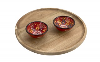 Mini Salaterka/dip ceramiczna 8,5 cm Oriental Red