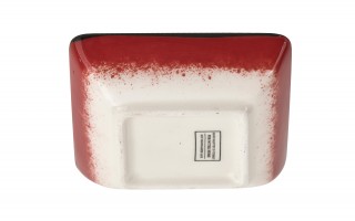 Dip kwadratowy 9 cm ceramiczny Oriental Red
