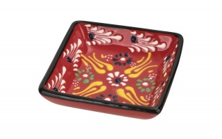 Dip kwadratowy 9 cm ceramiczny Oriental Red