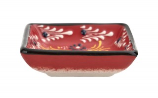 Dip kwadratowy 9 cm ceramiczny Oriental Red