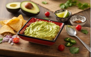 Dip kwadratowy 9 cm ceramiczny Oriental Red