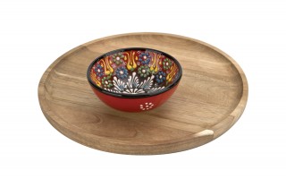 Salaterka ceramiczna 12 cm Oriental Red