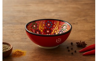 Salaterka ceramiczna 12 cm Oriental Red
