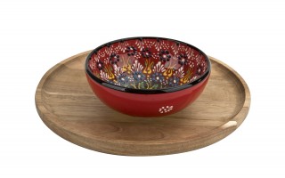 Salaterka ceramiczna 15,5 cm Oriental Red