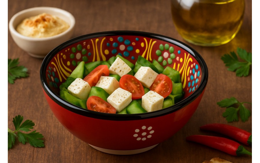 Salaterka ceramiczna 12 cm Oriental Red