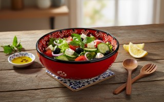 Salaterka ceramiczna 15,5 cm Oriental Red