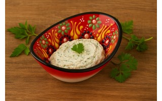 Salaterka ceramiczna owalna 10x7 cm Oriental Red