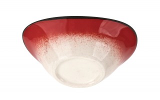 Salaterka ceramiczna owalna 10x7 cm Oriental Red