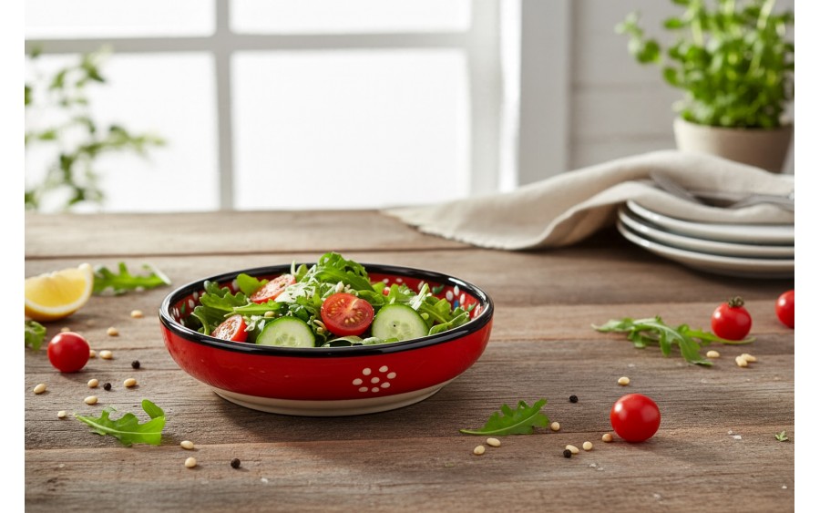 Płytka Salaterka ceramiczna 12 cm Oriental Red