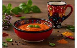 Mini Salaterka ceramiczna 10 cm Oriental Red