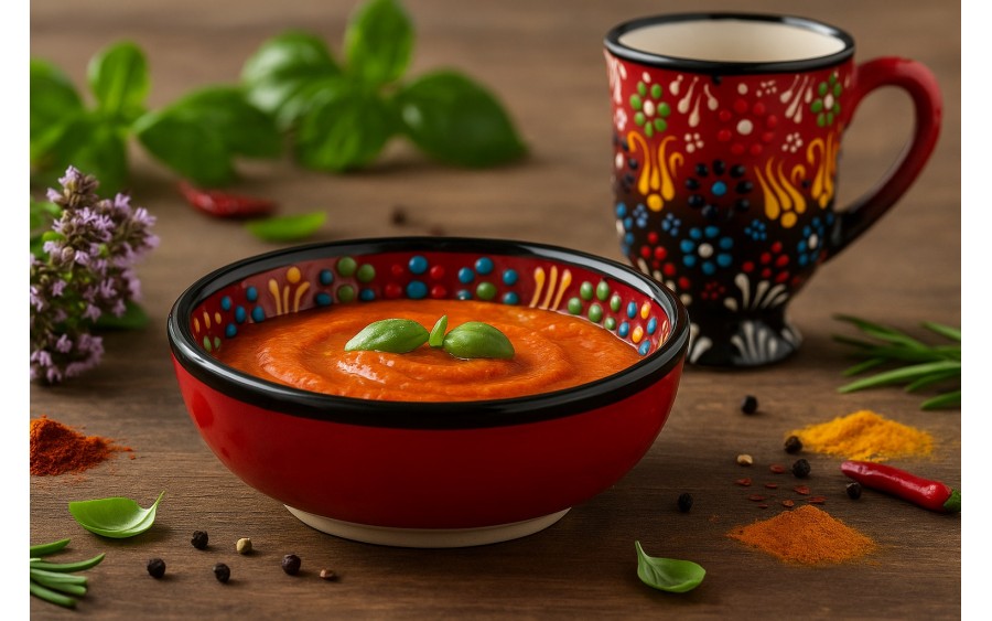 Mini Salaterka ceramiczna 10 cm Oriental Red