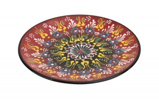 Talerz deserowy 18 cm ceramiczny Oriental Red