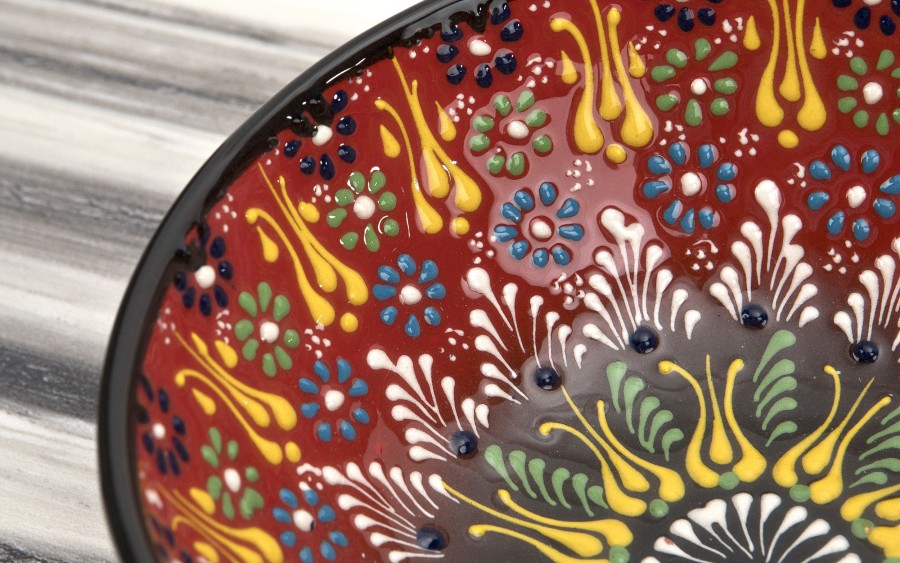 Salaterka ceramiczna 21 cm Oriental Red