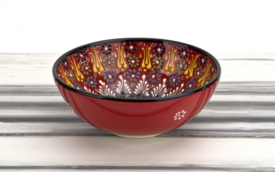 Salaterka ceramiczna 21 cm Oriental Red