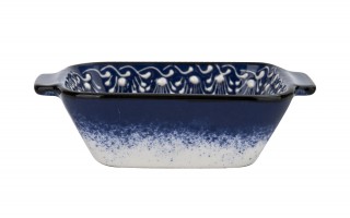 Salaterka ceramiczna z uchwytami 12,5 cm Oriental Blue