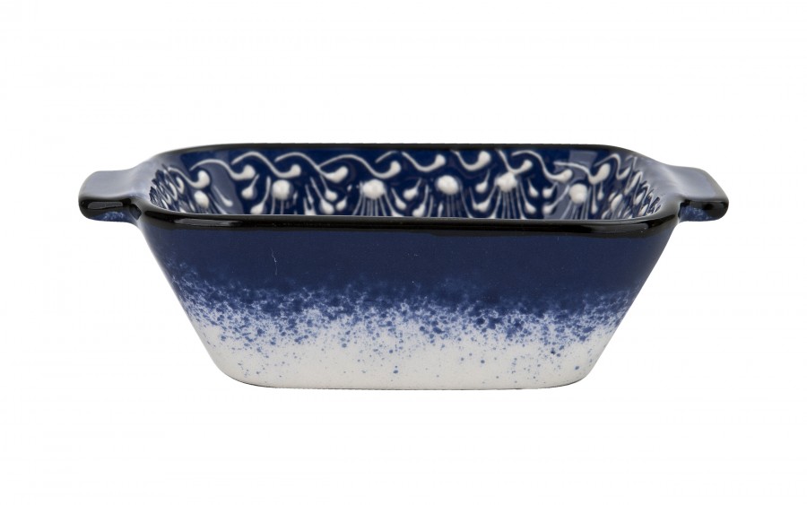 Salaterka ceramiczna z uchwytami 12,5 cm Oriental Blue
