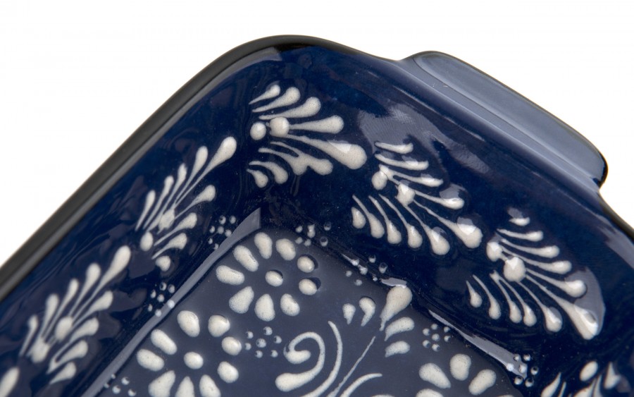 Salaterka ceramiczna z uchwytami 12,5 cm Oriental Blue