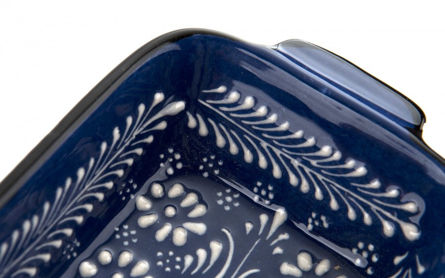 Salaterka ceramiczna z uchwytami 12,5 cm Oriental Blue