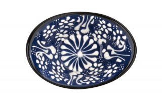 Salaterka ceramiczna owalna 10x7 cm Oriental Blue
