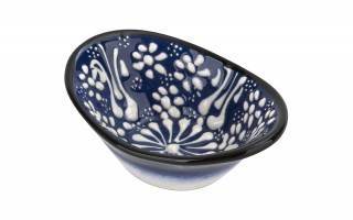 Salaterka ceramiczna owalna 10x7 cm Oriental Blue