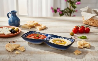 Dip podwójny ceramiczny Oriental Blue
